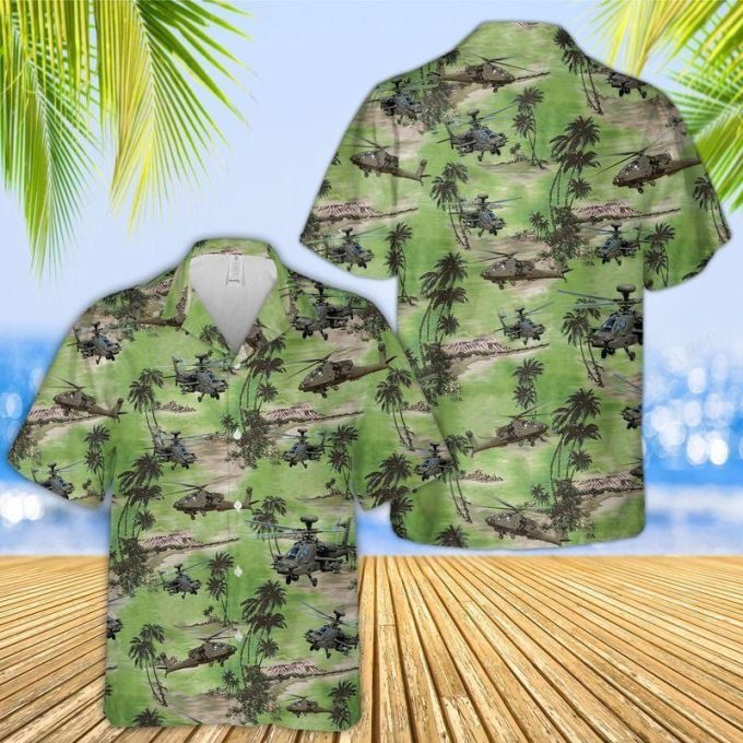 Green Army Helicopter Hawaiian Aloha Shirt – Shorts Beach #DH