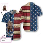 July 4th Personalized Name Dachshund With Sayings Unisex Hawaiian Shirt