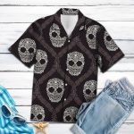 Hawaiian Aloha Shirts Skull Mandala #18521H