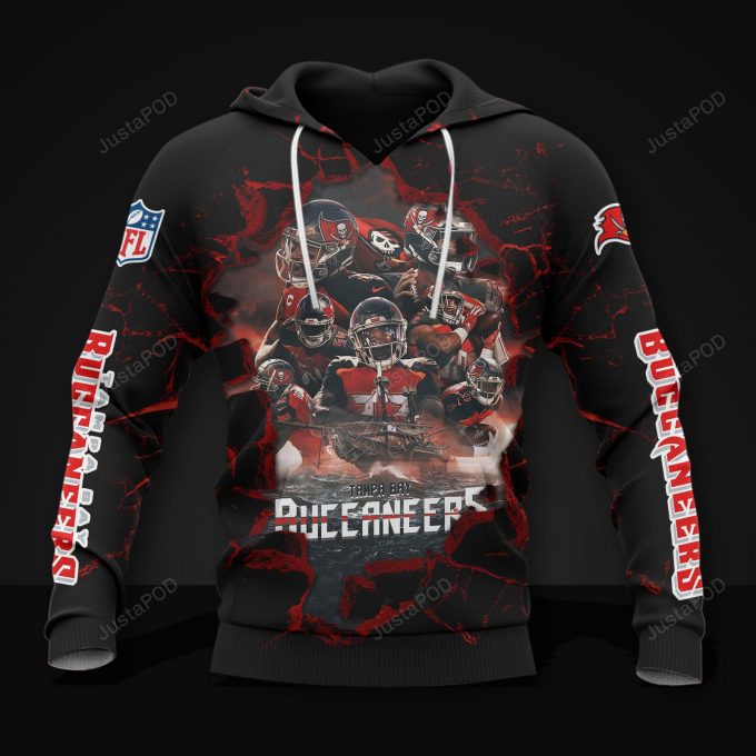 Team Tampa Bay Buccaneers 3d Print Hoodie
