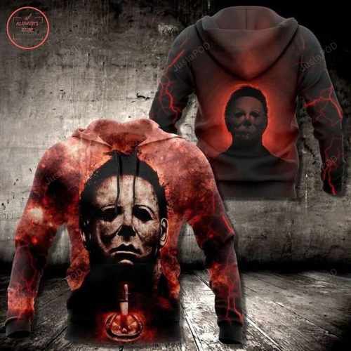 Michael Myers Horror Halloween 3D All Over Printed Hoodie, Zip- Up Hoodie