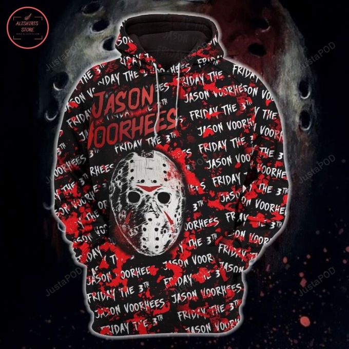 Jason Voorhees Horror Characters Halloween 3D All Over Printed Hoodie, Zip- Up Hoodie