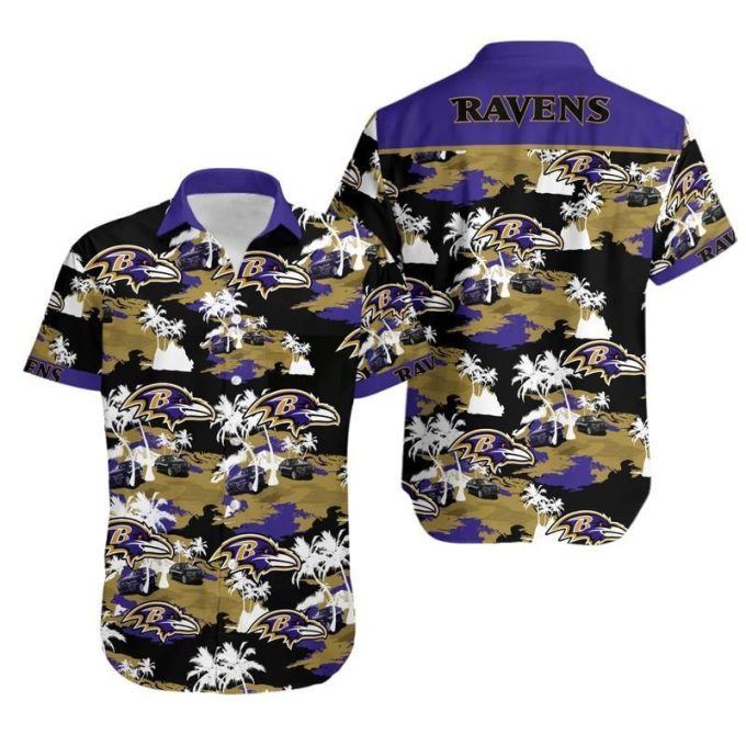 Baltimore Ravens Logo Hawaiian Shirt Ver 290