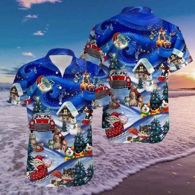 Jolly Cats Christmas #2610HHawaiian Shirt Ver 28