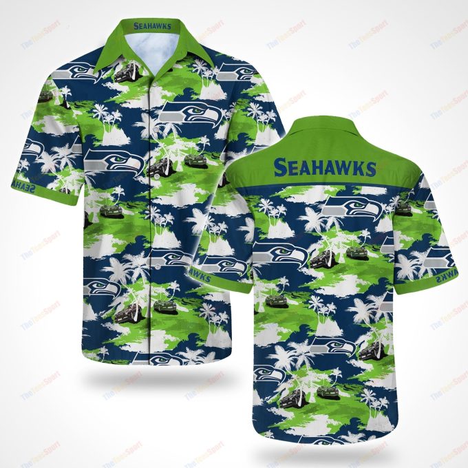 Seattle Seahawks Flower Hawaiian Shirt Ver 128