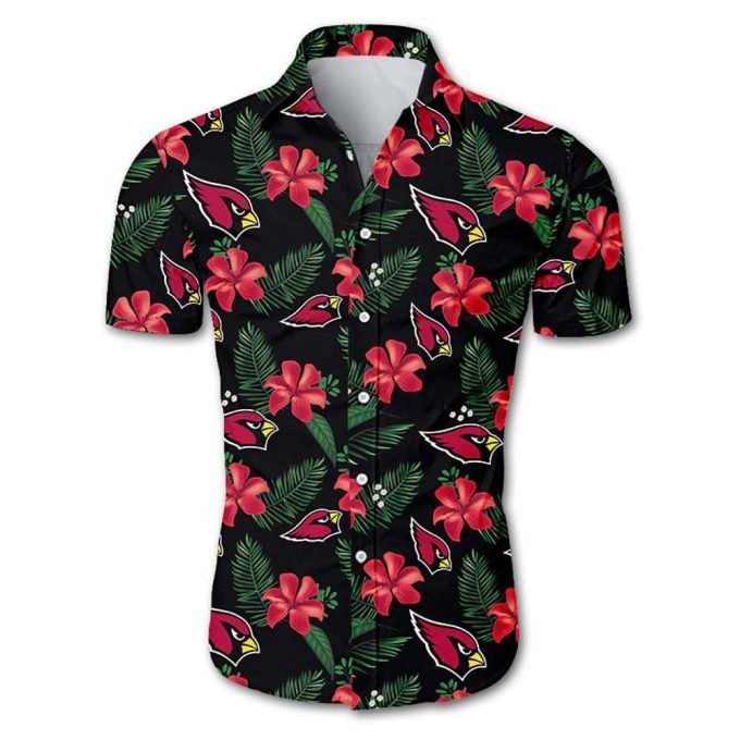 Arizona Cardinals Tropical Flower Hawaiian Shirt Ver 322