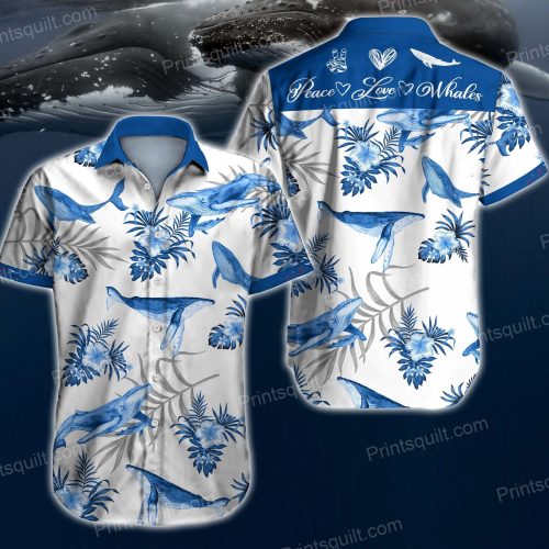 Whales Lovers 3D Hawaiian Shirt Ver 319