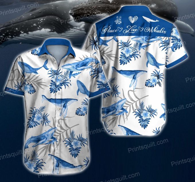 Whales Lovers 3D Hawaiian Shirt Ver 319