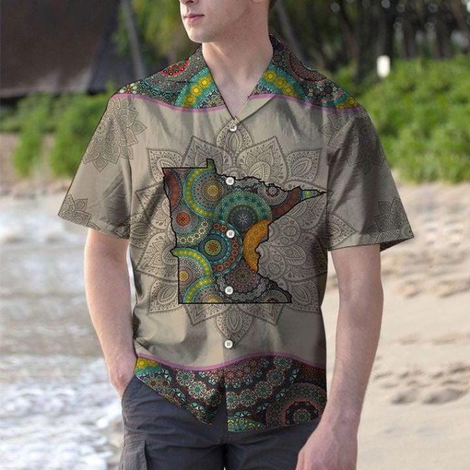 Awesome Mandala Minnesota Hawaiian Shirt Ver 219
