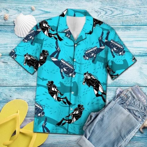 Scuba Driving With Shark Tropical 131Hawaiian Shirt Ver 224