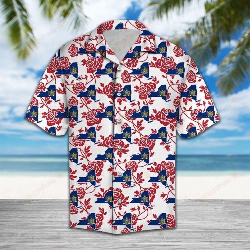 New York Rose Hawaiian Shirt Ver 478