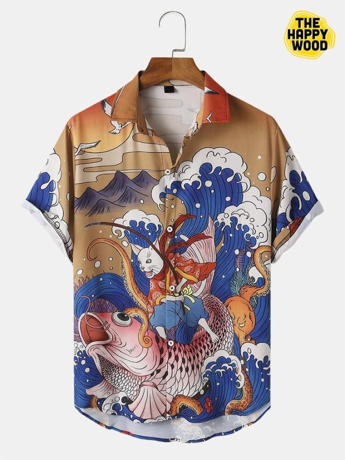 Carp Ukiyoe Hawaiian Shirt Ver 126
