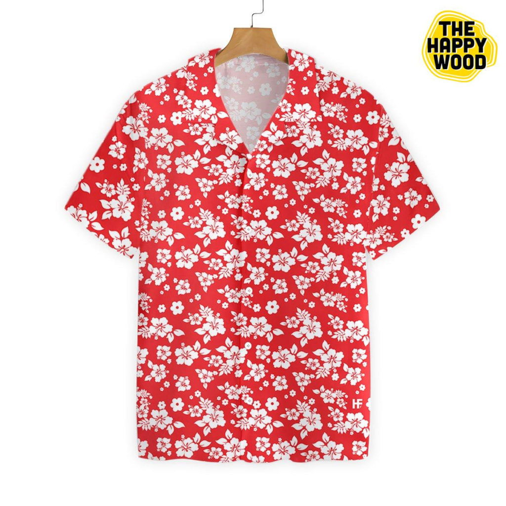 Floral Flower Red Hawaiian Shirt Ver 62