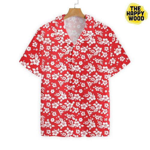 Floral Flower Red Hawaiian Shirt Ver 62