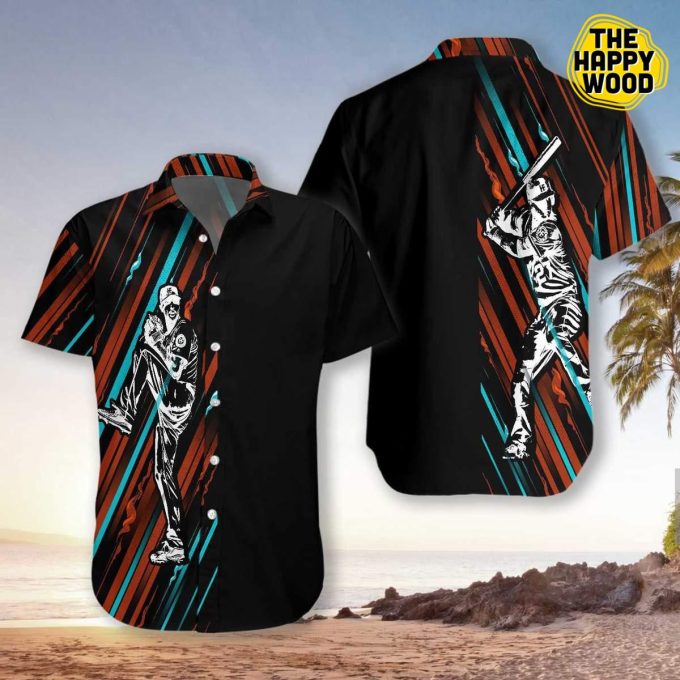 Baseball Black And Color Hawaiian Shirt Ver 29
