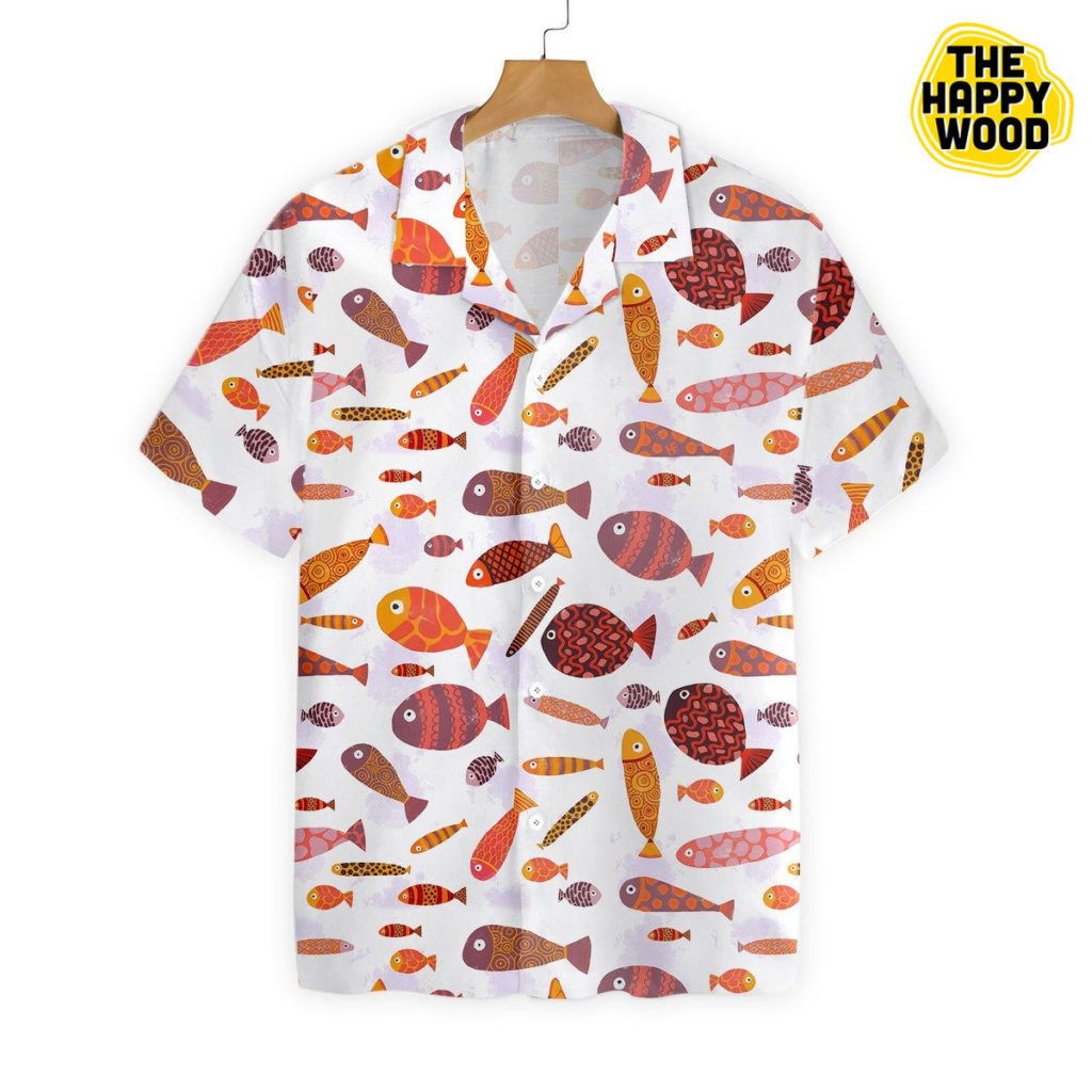 Fish Pattern Red Hawaiian Shirt Ver 88 Fish Pattern Red Hawaiian Shirt Ver 88