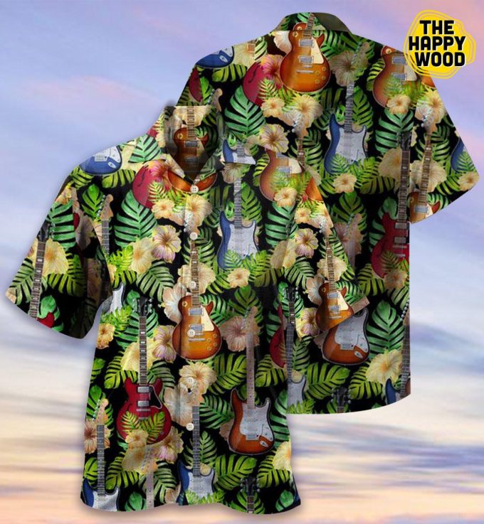 Guitar 3D Hawaiian Shirt Ver 87