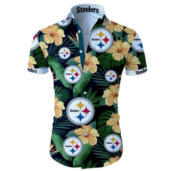 Pittsburgh Steelers Tropical Flower Hawaiian Shirt Ver 380