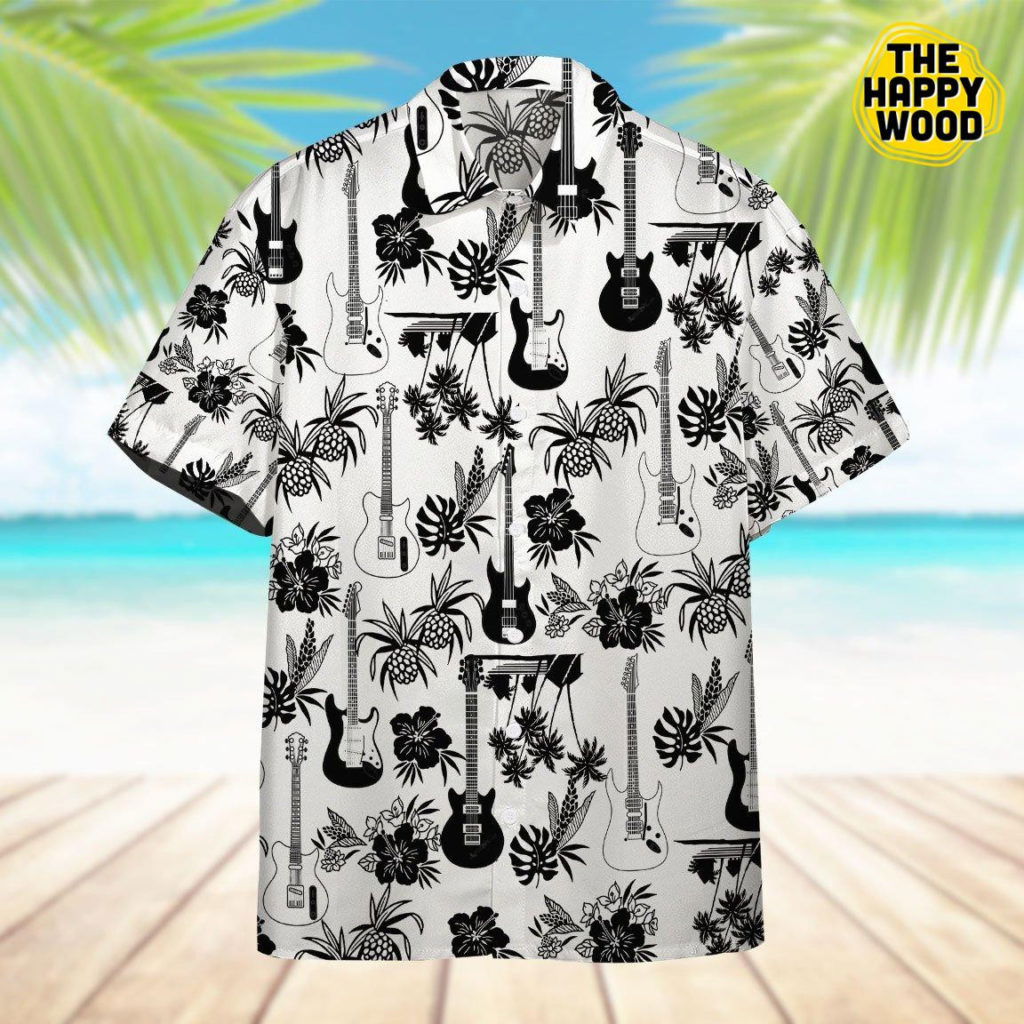 Electric Guitar And Pineapple 3D Hawaiian Shirt Ver 93