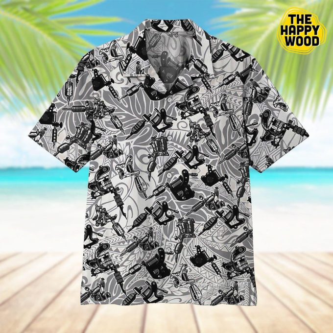 Tattoo Machine 3D Hawaiian Shirt Ver 84