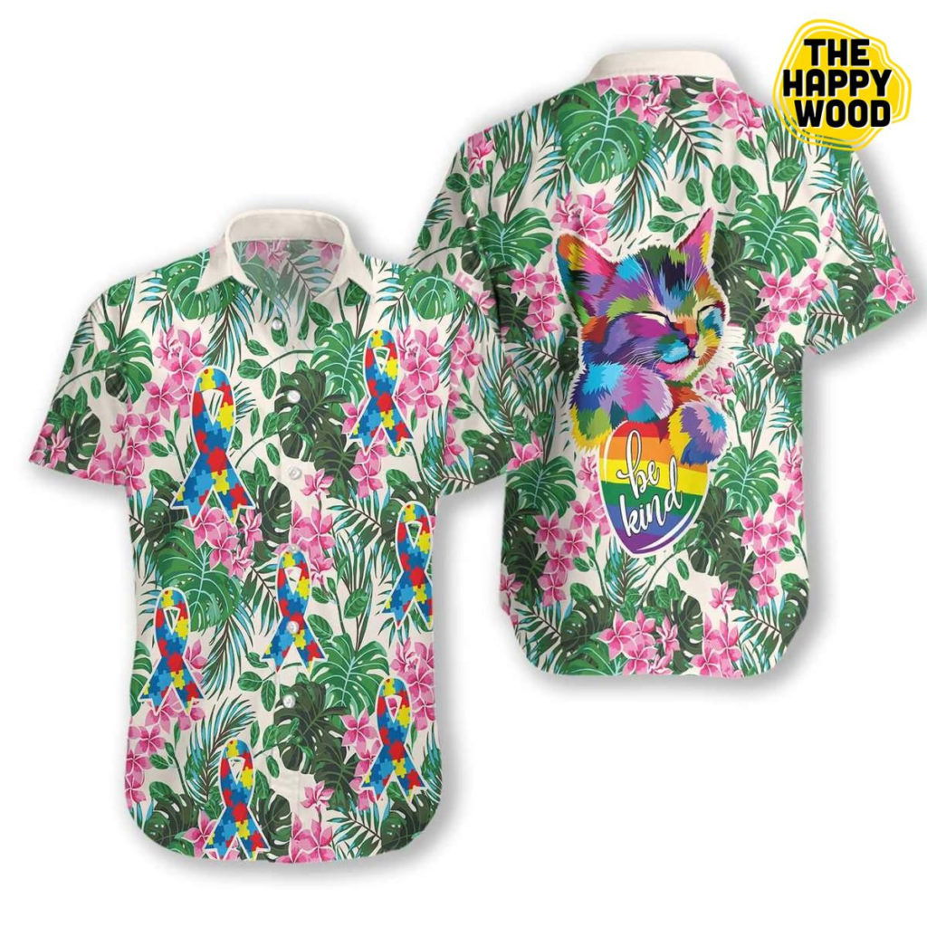 Cat Autism Awareness Hawaiian Shirt Ver 146