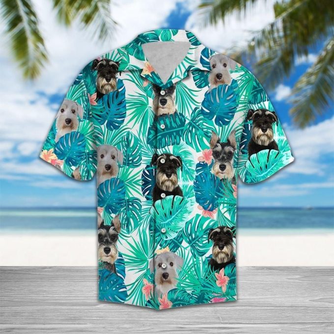 Tropical Miniature Schnauzer H2714Hawaiian Shirt Ver 384
