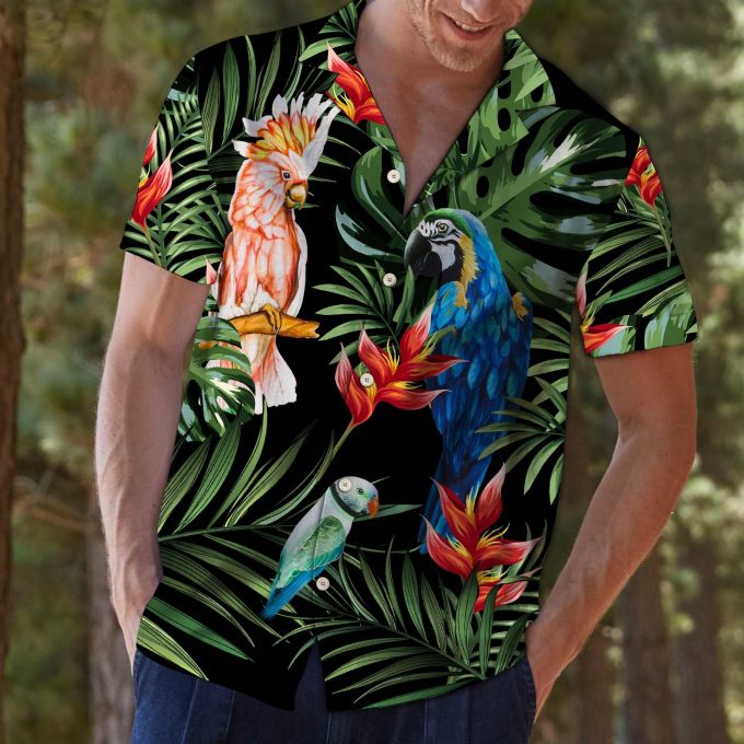 Parrot Tropical T3006Hawaiian Shirt Ver 253