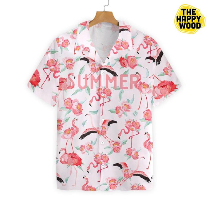 Flamingo Summer 3D Hawaiian Shirt Ver 439