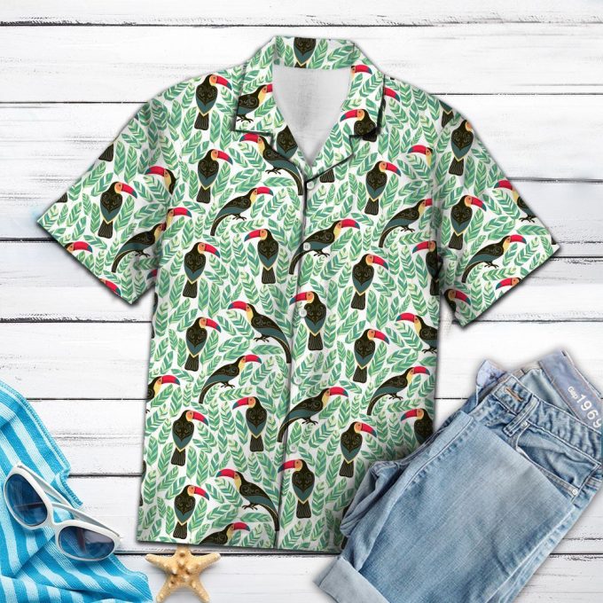 Toucan Bird Leaves T0607 Hawaiian Shirt Ver 19