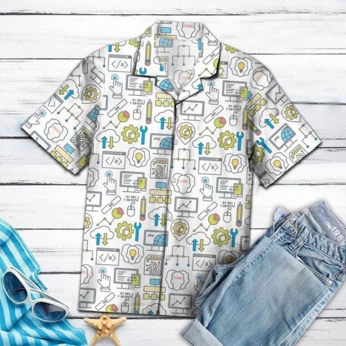Awesome Computer Program UnisexHawaiian Shirt Ver 24