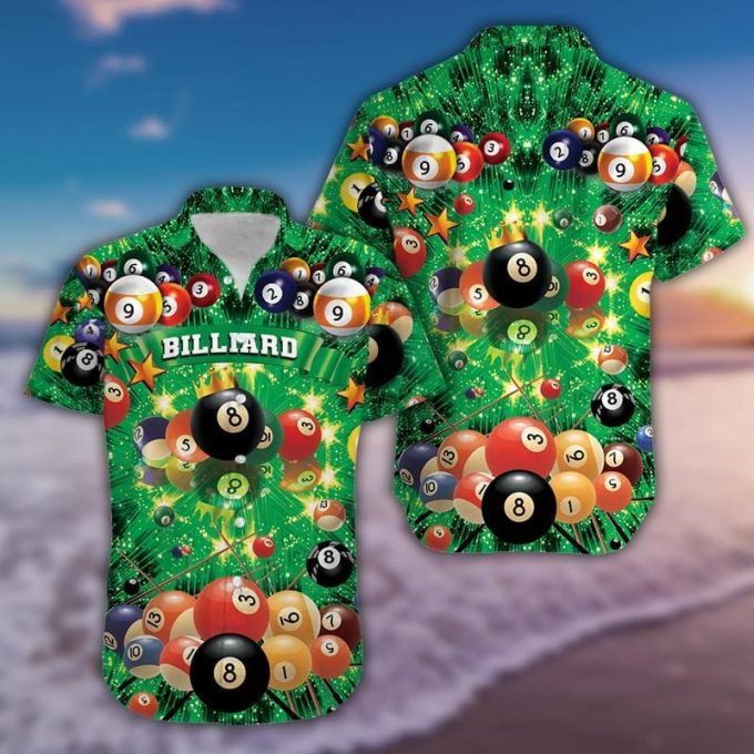 Cool Green Billard Star Light Unisex Hawaiian Shirt Ver 51
