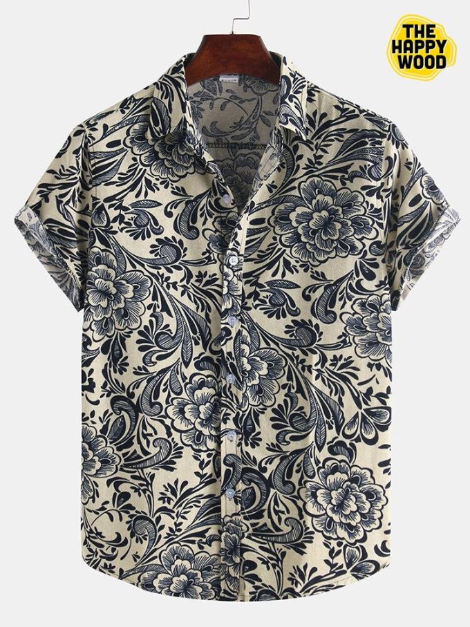 Ethnic Style Printing Hawaiian Shirt Ver 353