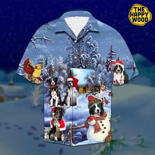 Border Collie Christmas Hawaiian Shirt Ver 46