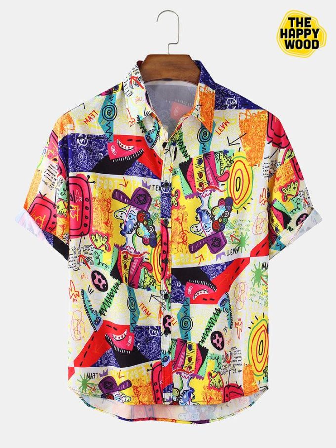 Funny Graffiti MultiHawaiian Shirt Ver 119
