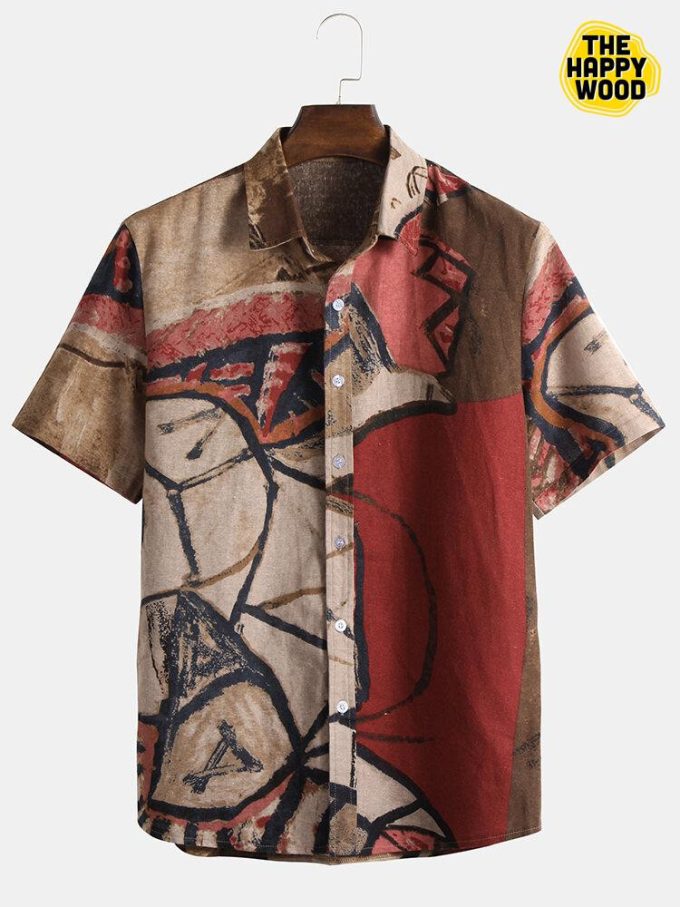 Abstract Printing Hawaiian Shirt Ver 465