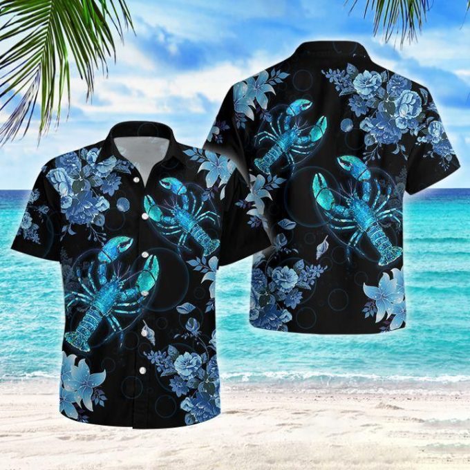 Lobster Blue Hawaiian Shirt Ver 139