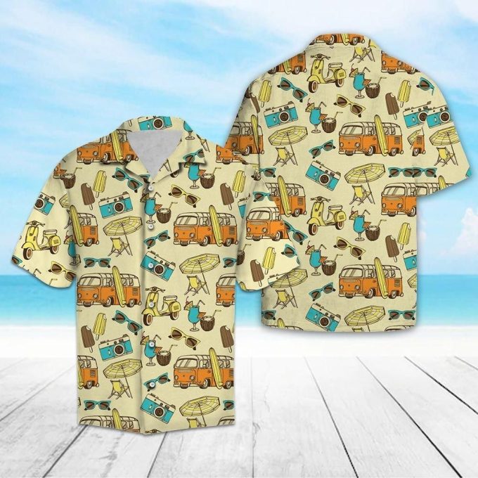 Retro Summer Vacation H30615Hawaiian Shirt Ver 98