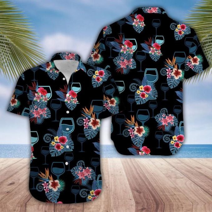 Wine Black Tropical Aloha Hawaiian Shirt Ver 134