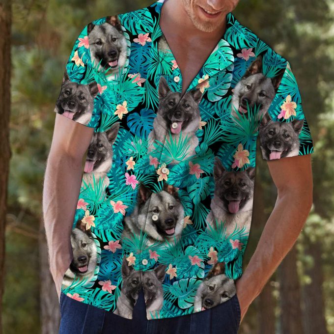 Norwegian Elkhound Tropical T0307 Hawaiian Shirt Ver 91