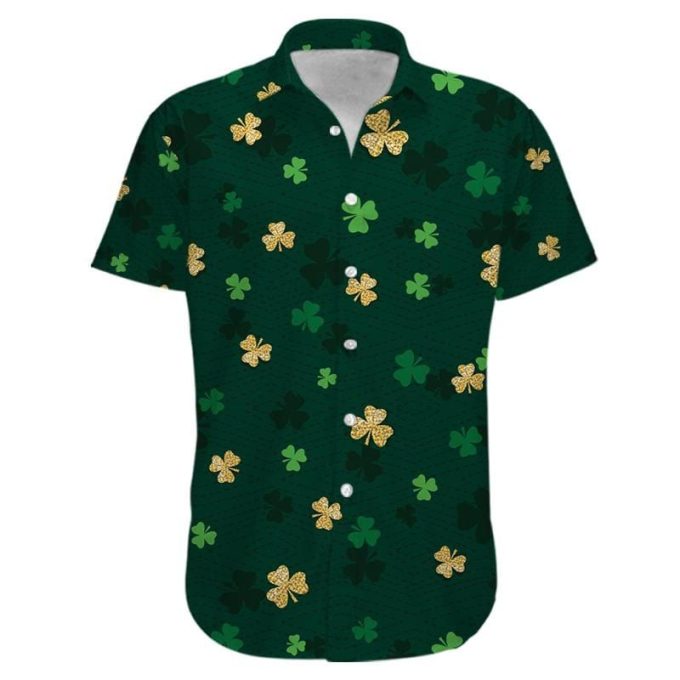 Gold And Green Shamrock Saint Patrick’S Day #090321HHawaiian Shirt Ver 80