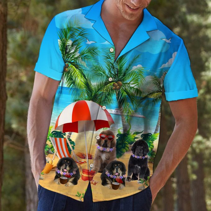 Tibetan Mastiff Beach Summer T0907Hawaiian Shirt Ver 126