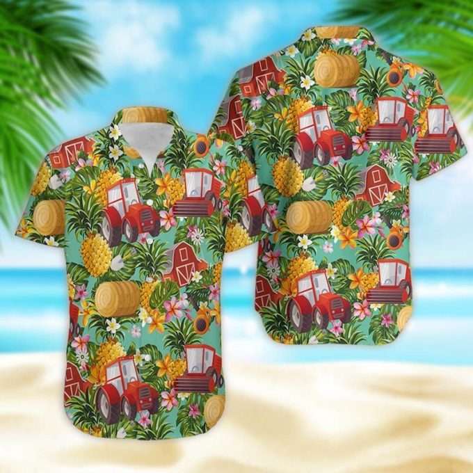 Farmer Pineapple Tropical Hawaiian Shirt Ver 122