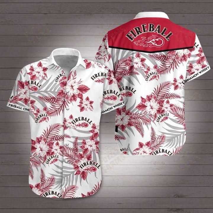 Fireball Cinnamon Whisky Hawaiian Shirt Ver 367 Fireball Cinnamon Whisky Hawaiian Shirt Ver 367