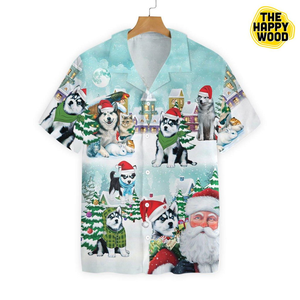 Merry Husky Christmas Hawaiian Shirt Ver 394