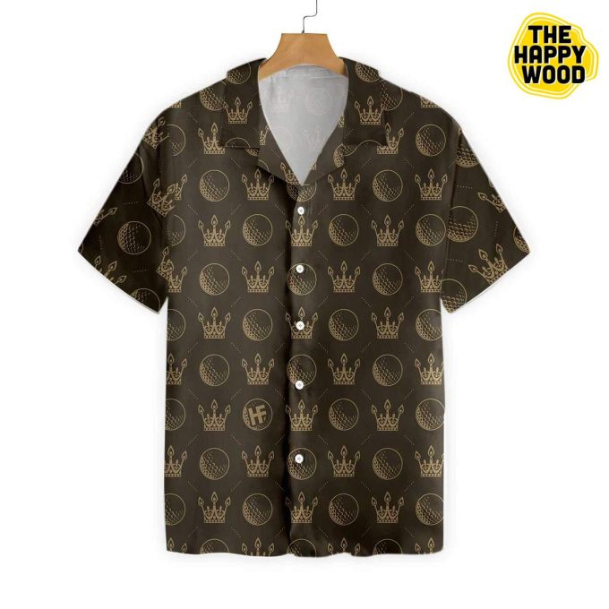 Luxury Royal Golf Ball Crown Hawaiian Shirt Ver 33