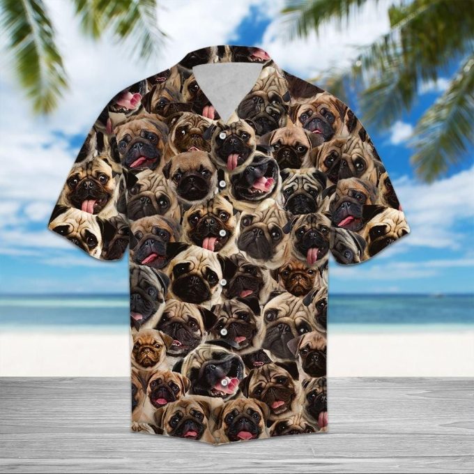 Pug Awesome D0207Hawaiian Shirt Ver 297