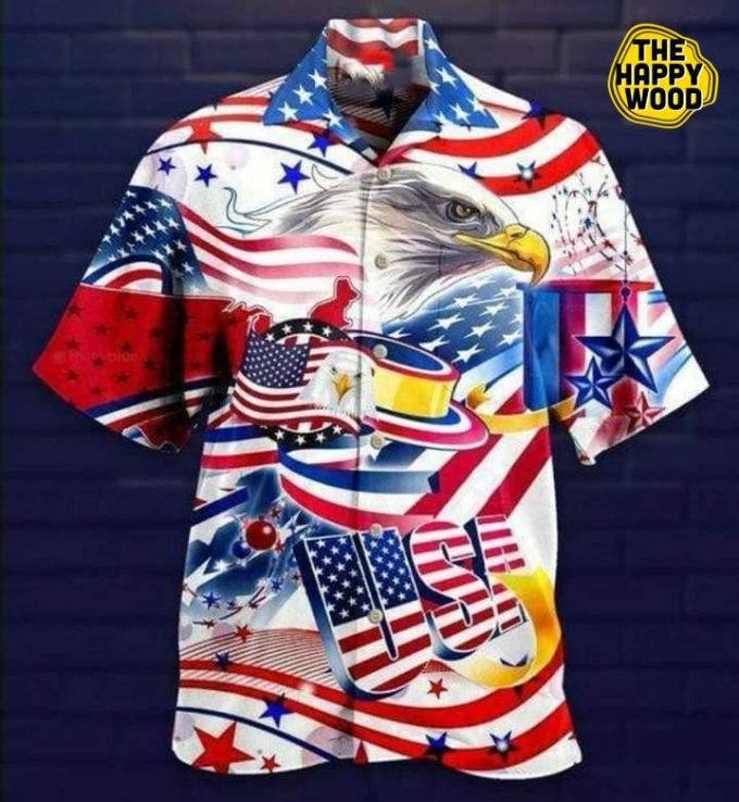 Love Freedom Love America 3D Hawaiian Shirt Ver 462