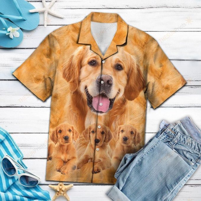 Awesome Golden Retriever Hawaiian Shirt Ver 55