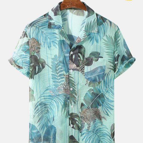 Jungle Animal Plant Hawaiian Shirt Ver 128