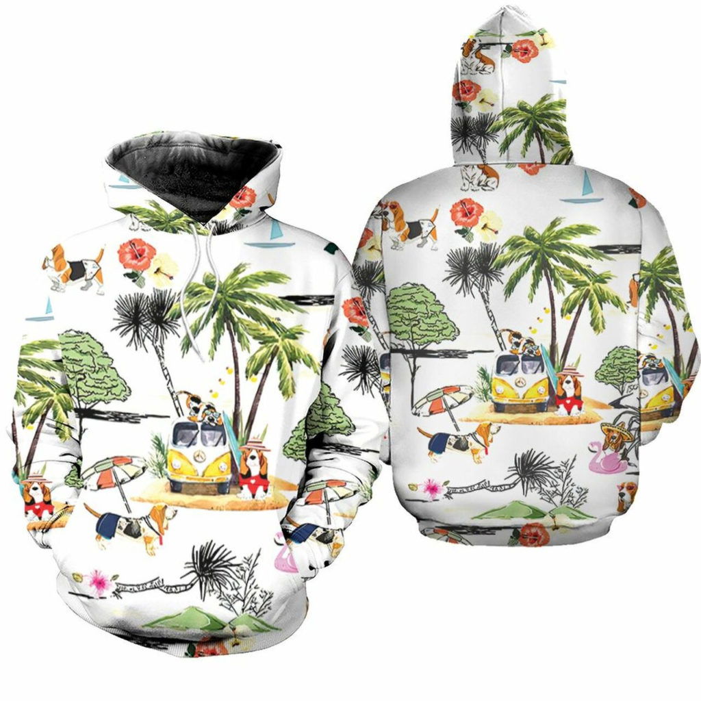 Basset Hound Hawaiian Shirt Ver 91
